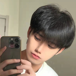 假发透气无刘海