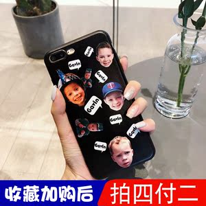 鬼脸小孩恶搞爱因斯坦iphone6s/7/8plus苹果10x全包硅胶手机软壳