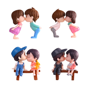 情侣娃娃摆件生日蛋糕