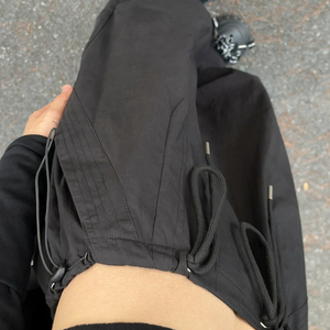 黑色工装裤女秋冬季2023新款直筒高腰宽松显瘦休闲美式阔腿运动裤