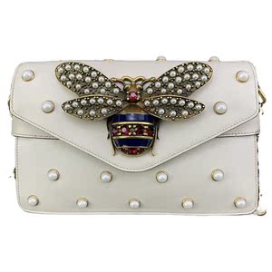 1禹奕【中古优品】 二手包包 gucci/古驰 玛格丽特珍珠蜜蜂包时尚