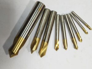 日本进口二手含钴高速钢直柄镀钛定心钻头中心钻定点钻头&56810