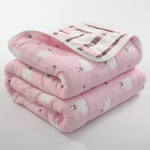 六层纱布毛巾被纯棉双人单人空调被子毛毯夏季儿童婴儿午睡盖毯子