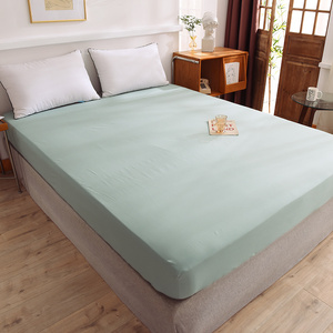 全棉床笠单件纯色纯棉床罩防尘罩床套席梦思床垫保护套罩全包床单