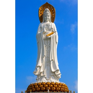 三亚南海观音菩萨南山海上观音菩萨佛像画像挂像挂画贴画可带木框
