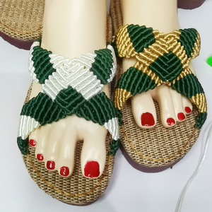 海洋之心 凉拖材料包 diy手工编织凉鞋 不是成品