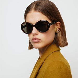 代购正品saint laurent圣罗兰ysl太阳镜简约黑色休闲女墨镜sl 419