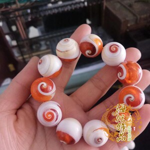 包邮天然海螺贝壳手链海螺手串饰品礼物贝壳手佛珠手串原创设计红