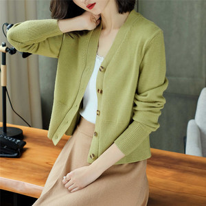 女秋衣开衫外套毛衣