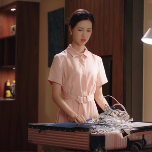 luluins正品这就是生活叶小白陈都灵明星同款衣服短袖衬衫连衣裙