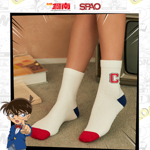 spaox 名侦探柯南联名春季新款袜子套装(2双)spaya4tda8