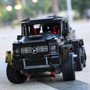 乐高积木车越野车拼装大型成年高难度moc雷尔j901奔驰大g汽车模型