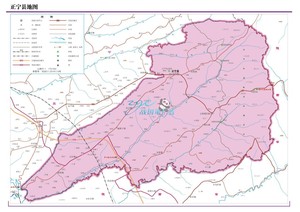 庆阳市正宁县地图交通河流水系卫星旅游地形政区高清电子版定制
