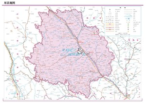 庆阳市环县地图交通河流水系卫星旅游地形政区高清电子版定制