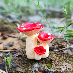 仿真彩色小蘑菇多肉盆景造景装饰品小摆件苔藓微景观蘑菇桌面摆件