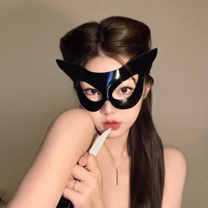 凹造型性感猫女郎面具罩万圣节假面舞会派对装扮道具半脸cos眼罩