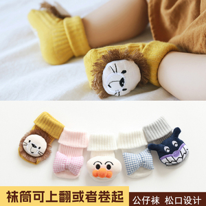 婴儿袜子春秋0-3-6-12个月新生婴儿地板袜子女宝宝棉防滑底鞋袜