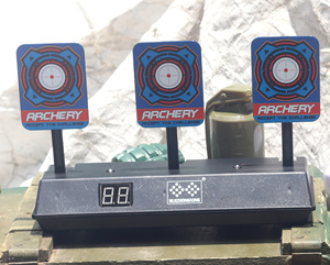M4电动连发水弹枪 自动回位记分电子靶射击靶子枪靶玩具