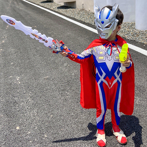 奥特曼服装衣服男儿童cos演出赛罗套装面具玩具万圣节连体衣特价