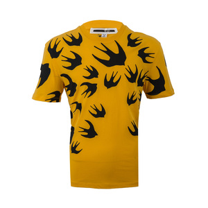 mcq麦昆休闲印花男士全棉燕子短袖t恤男特卖