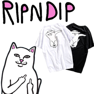 ripndip贱猫潮牌口袋猫t恤