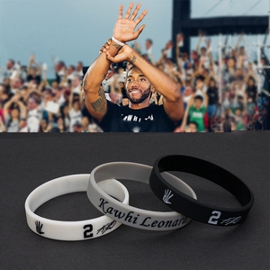 伦纳德手环莱昂纳德鞋带手绳马刺小卡腕带周边篮球运动硅胶饰品男