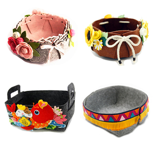 不织布手工diy材料包收纳篮收纳筐置物盒家居装饰品实用活动礼物