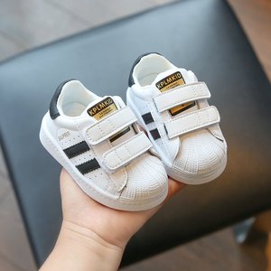 宝宝鞋子婴儿软底学步鞋春秋款1一2-3岁儿童小白鞋男童板鞋女童鞋