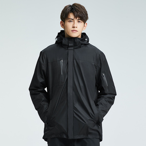 户外冲锋衣男潮外套春秋款三合一可拆卸防水防风冬季加绒加厚服装