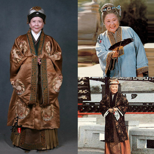 影视古装红楼梦贾母同款古装老太太服夫人古装老夫人写真演出服