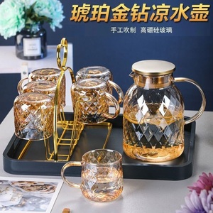 日式耐热花茶壶花茶杯下午玻璃茶具功夫水果茶壶套装蜡烛加热保温