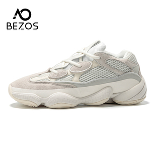 bezos椰子500官网正品黑武士老爹鞋ins潮厚底运动yeezy春季情侣鞋
