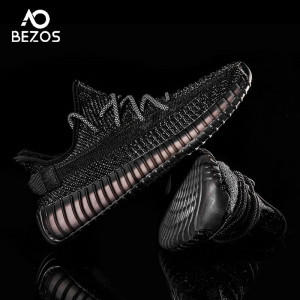 bezos椰子350满天星黑武士运动休闲透气跑步鞋秋冬透气网红情侣鞋