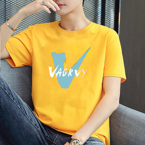 官网yishion/以纯男装短袖t恤男圆领半袖体恤打底衫纯棉潮t