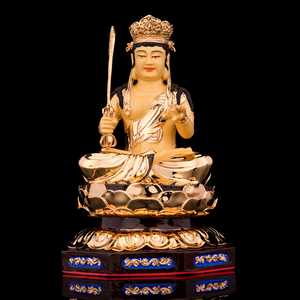 虚空藏菩萨像摆件铜