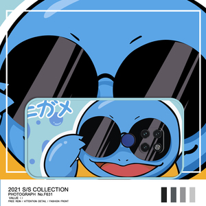 精灵卡通宝可梦杰尼龟墨镜动漫适用华为mate20手机壳pro软壳情侣男女x