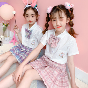 00喵呜巫原创淘宝【喵呜巫】正版原创棕绿水手服日系jk幼稚园制服夏