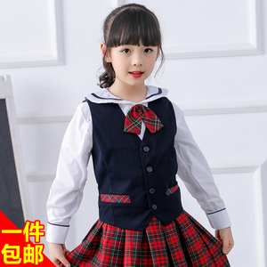 深圳统一小学校服女款秋冬季制礼服西装配套单件马甲正品包邮