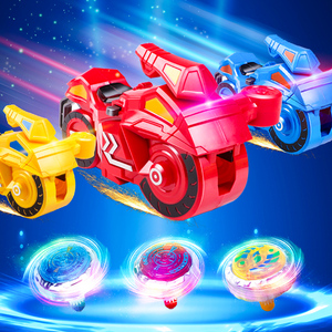 新款陀螺玩具战车儿童玩具车男孩3-6岁8魔幻发光战斗拉线旋转战陀