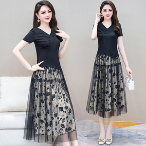 套装连衣裙女夏季2022年新款名媛气质高端奢华大牌两件套裙子夏天