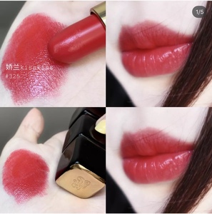白菜～guerlain/娇兰 kisskiss亲亲唇膏口红 325黑管 正装