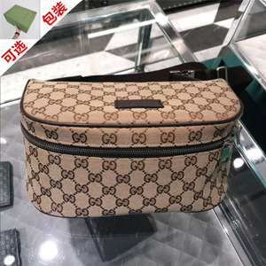 Gucci/古驰 男士经典印花帆布腰包斜跨欧美时尚休闲胸包 630915