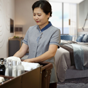 酒店饭店保洁服春装短袖宾馆客房保洁阿姨工作服女清洁pa环卫长袖