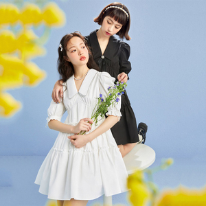 闺蜜装夏季可爱日系连衣裙甜美盐系少女穿搭春姐妹装法式初恋裙子