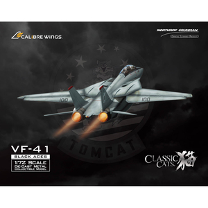 CalibreWings1/72 CA721409 F-14 战斗机 黑 VF-41 中队巡航模型