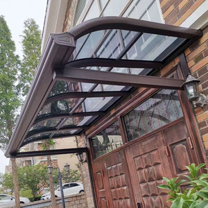 铝合金雨棚门头雨搭屋檐遮雨棚家用户外阳台遮阳棚庭院耐力板防雨