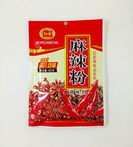 红圣麻辣粉调味料麻辣味荤素菜肴腌制品麻辣豆腐家庭食材40g*1袋