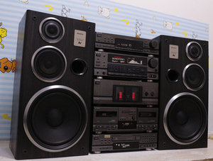 sony/索尼 a77 hifi发烧组合音箱 前后级功放 带遥控器小小音响店