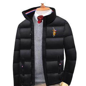 香港国际品牌polo保罗羽绒服男冬装加厚青年宽松大码90白鸭绒外套