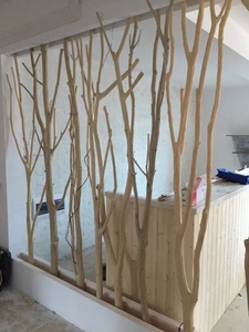 干树枝装饰树枝客厅隔断造型树摆件白色干枝屏风枯木橱窗造景个性